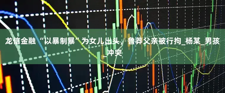 龙信金融 “以暴制暴”为女儿出头，鲁莽父亲被行拘_杨某_男孩_冲突