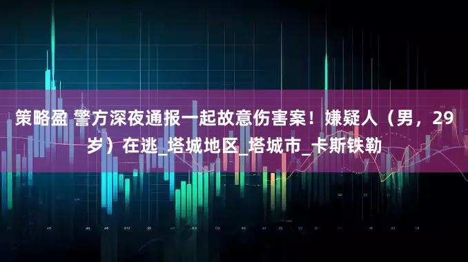 策略盈 警方深夜通报一起故意伤害案！嫌疑人（男，29岁）在逃_塔城地区_塔城市_卡斯铁勒